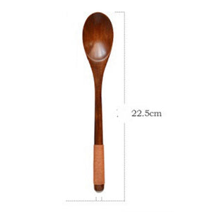 Wooden Japanese Spoon and Fork Set
